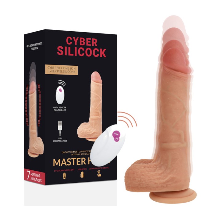 CYBER SILICOCK Vibromasseur réaliste avec télécommande