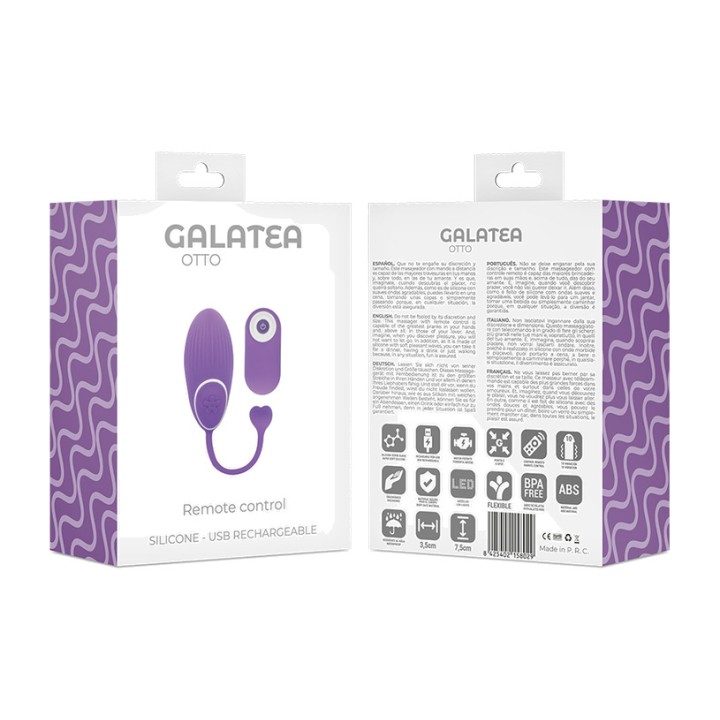GALATEA Vibromasseur avec télécommande OTTO-CLICK-PLAY