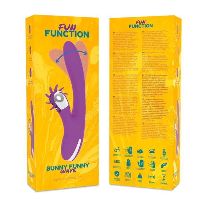 FUN FUNCTION Vibrador rabbit con movimiento de onda BUNNY