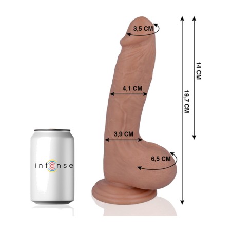 pene realístico modelo 17 19,7cm ø4,1cm