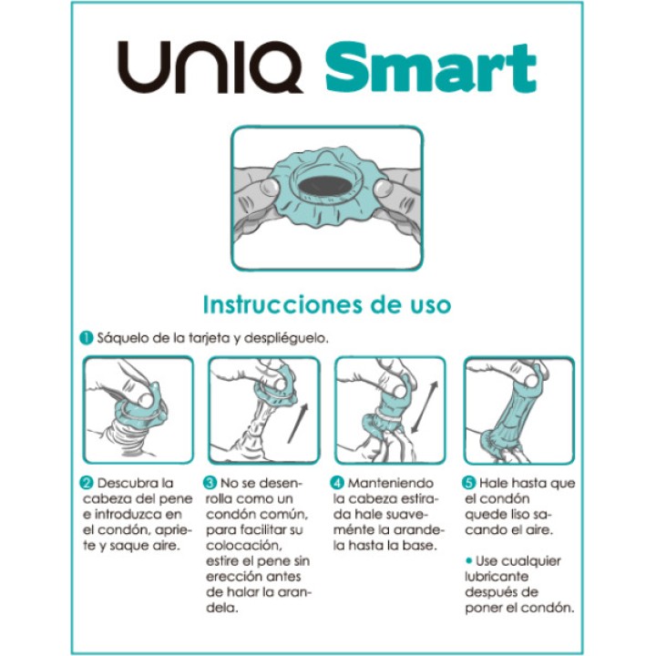 UNIQ Latex-free pre-erection condoms SMART 3 UDS D-215001