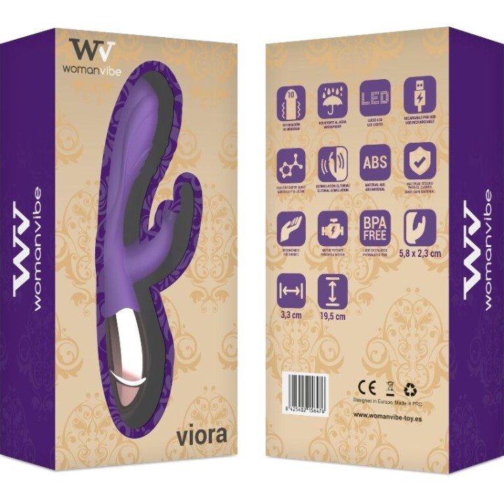WOMANVIBE Rechargeable silicone vibrator VIORA D-213870