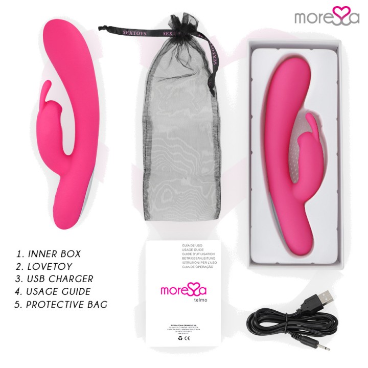 MORESSA Rechargeable clitoral stimulator with a tickling