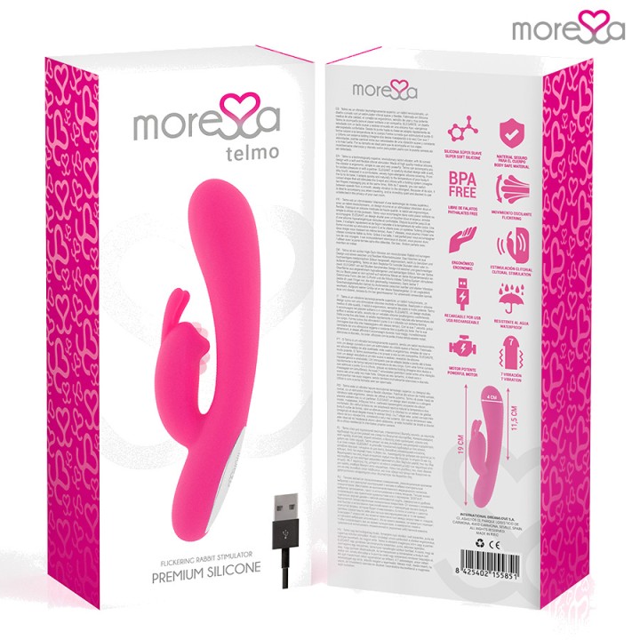 MORESSA Rechargeable clitoral stimulator with a tickling