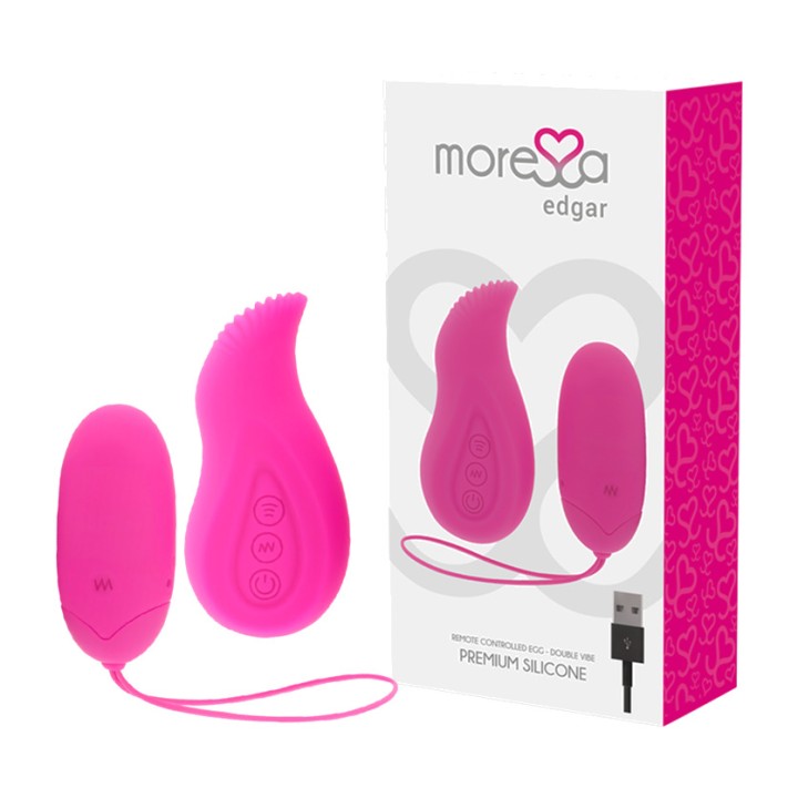 MORESSA Set d’œuf vibrant en silicone premium avec