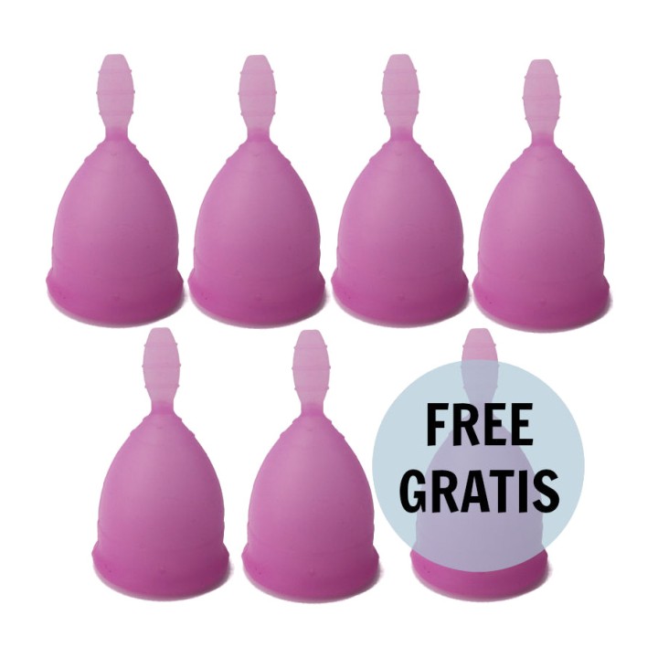 NINA KIKI Pack promocional de copas menstruales 6+1 UDS