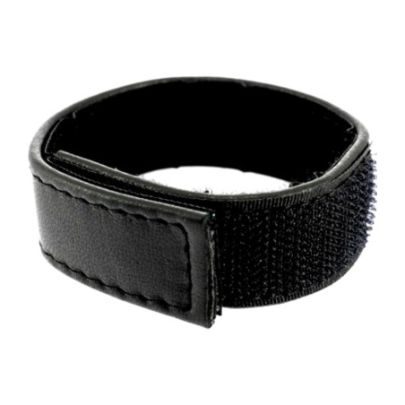 sangle pénienne réglable en cuir avec velcro