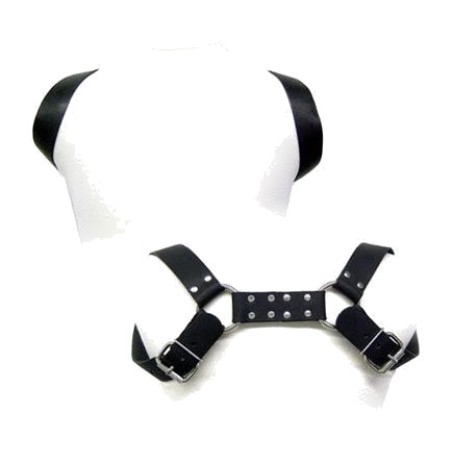men's leather holster-style body harness holster