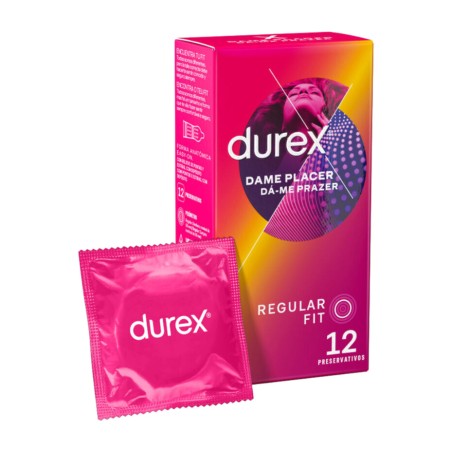 preservativos com pontos e risca dame-placer 12 uds