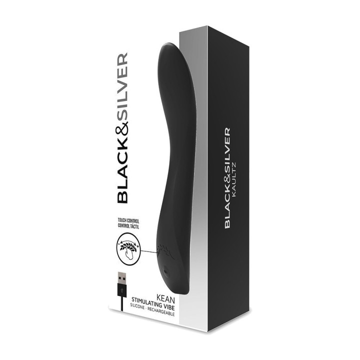 BLACKSILVER G-spot vibrator with touch control KEAN D-221314