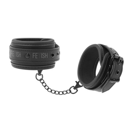 bracelets de cheville en cuir végétalien avec doublure en néoprène