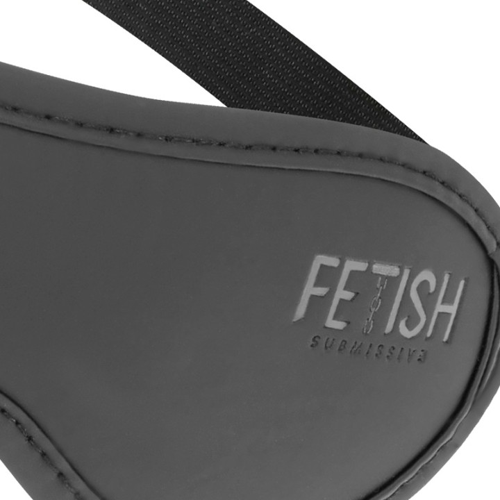 FETISH SUBMISSIVE Vegan leather blindfold with neoprene