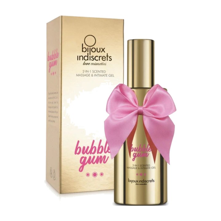 BIJOUX INDISCRETS 2-in-1 scented intimate massage gel BUBBLE