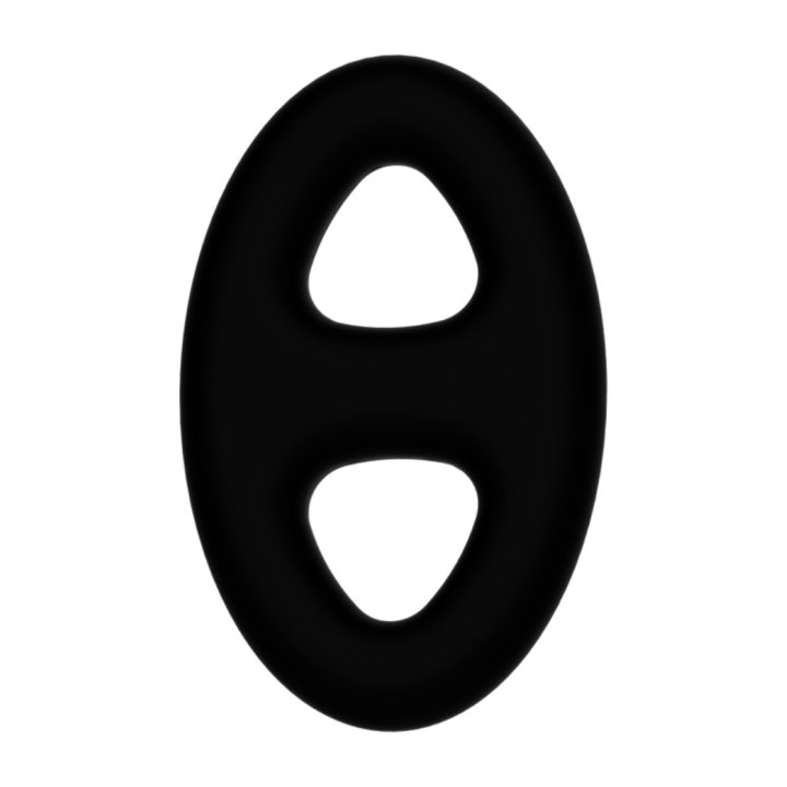 CRAZY BULL Oval double silicone penis ring D-218746