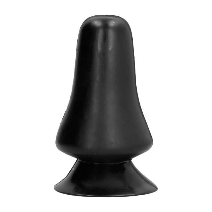 ALL BLACK Plug anal en forme de cloche avec ventouse 12 CM