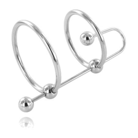 metal penis ring with urethral stopper extreme