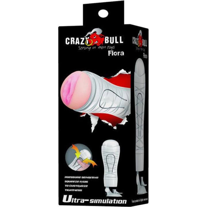 CRAZY BULL Vaginalmasturbator mit Standfuß FLORA D-205211VAR