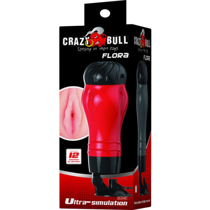 CRAZY BULL Stimulateur vaginal avec base FLORA D-205211VAR