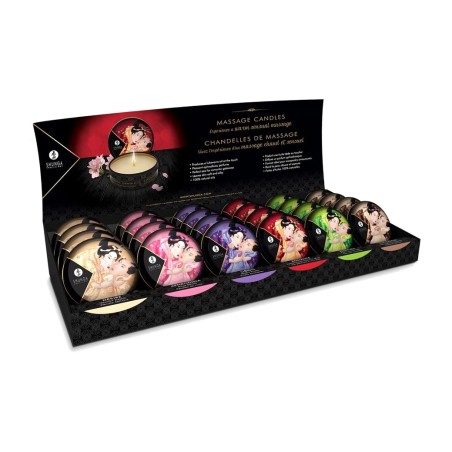 aufsteller mit massagekerzen mini-caress by-candlelight 24 uds