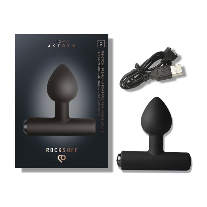 ROCKS-OFF Rechargeable anal vibrator with 16 functions