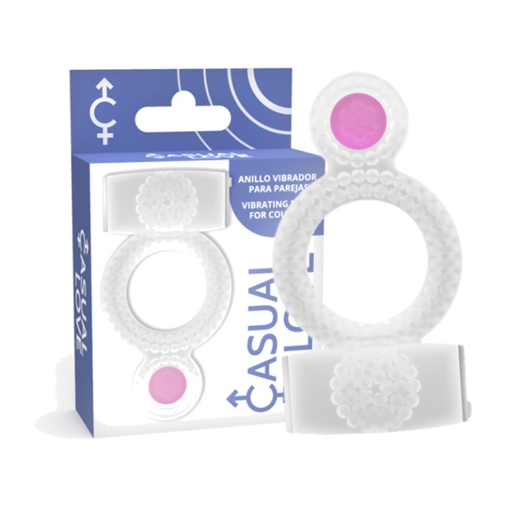 CASUAL LOVE Penis vibration ring DOUBLE PLEASURE D-217983VAR