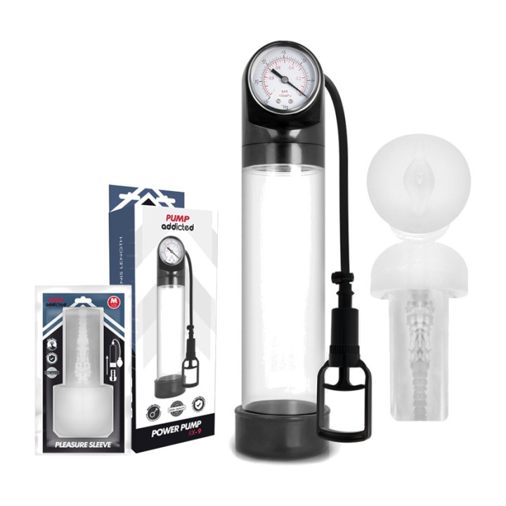 PUMP ADDICTED Bomba de erección con masturbador RX9