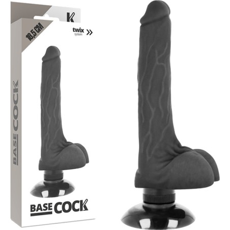 vibratore realistico 2 in 1 18,5cm ø4cm