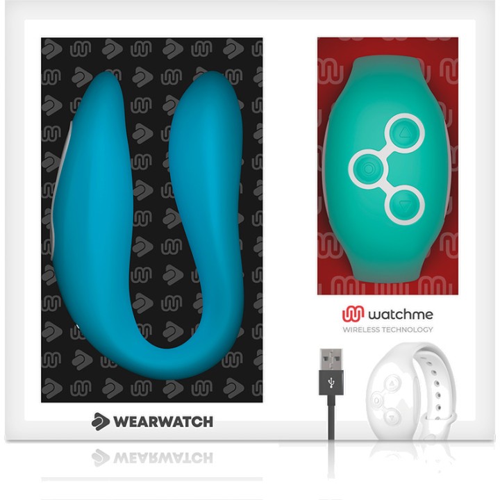 WEARWATCH Vibromasseur double avec télécommande en forme de