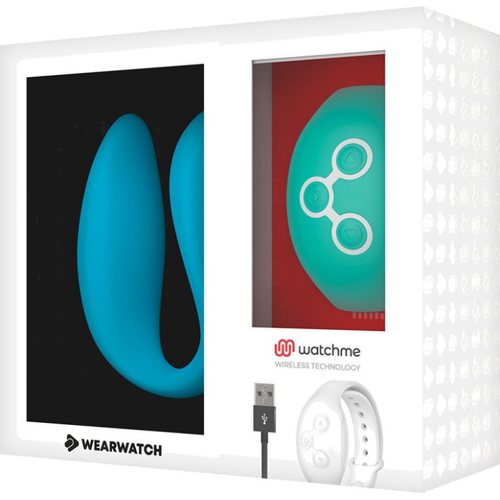 WEARWATCH Vibromasseur double avec télécommande en forme de