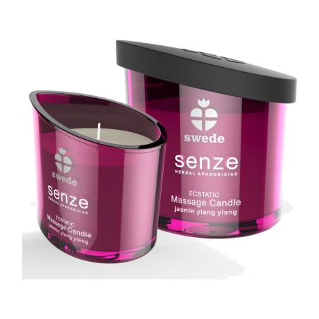 bougie d'ambiance parfumée à massage senze