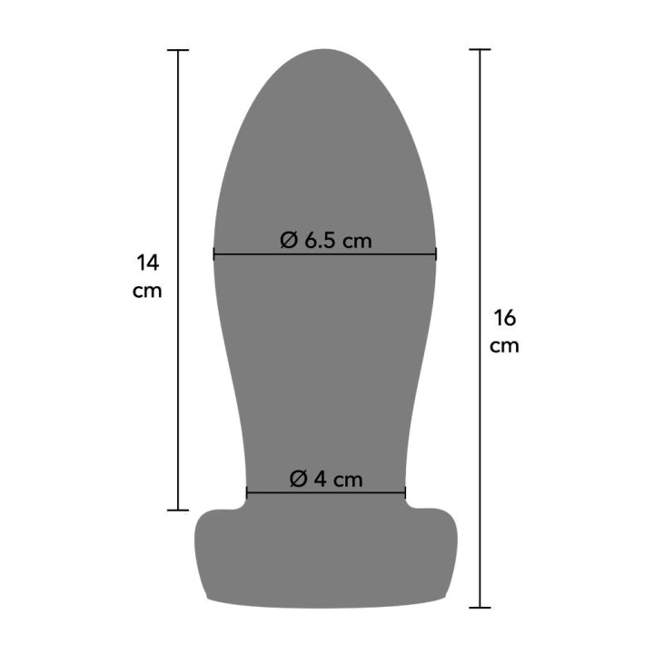 HIDDEN DESIRE Plug anal dilatador pesado EXTREME D-245598VAR