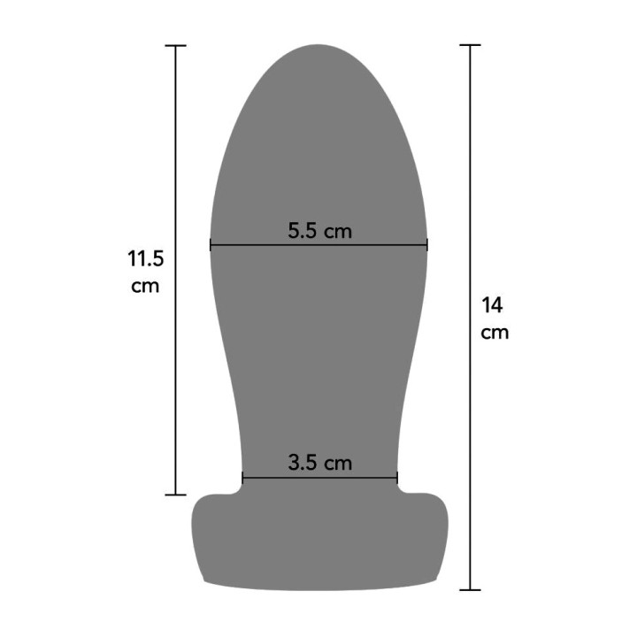 HIDDEN DESIRE Plug anal dilatador pesado EXTREME D-245598VAR