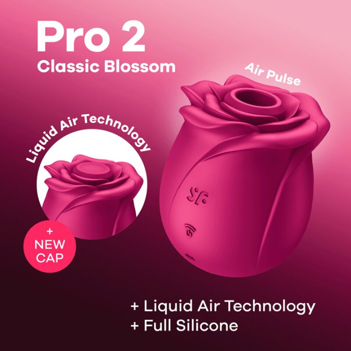 SATISFYER Cliterossuctorm vibrator AIR PULSE PRO 2 CLASSIC