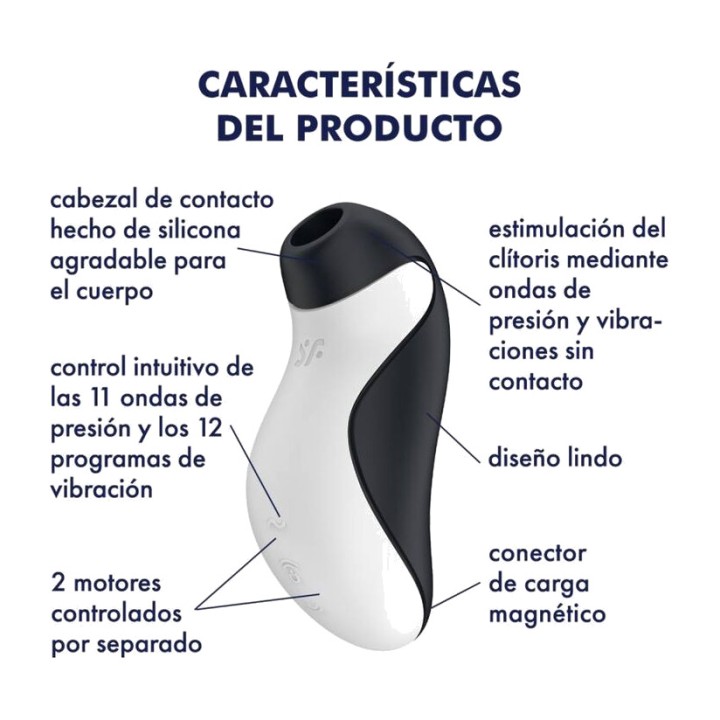 SATISFYER Suctionovací kladka s vibrací ORCA D-234526