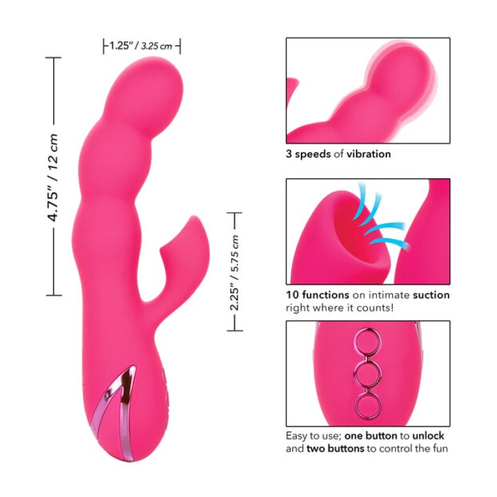 CALEXOTICS Vibrátor so štětcom OCEANSIDE ORGASM D-232197