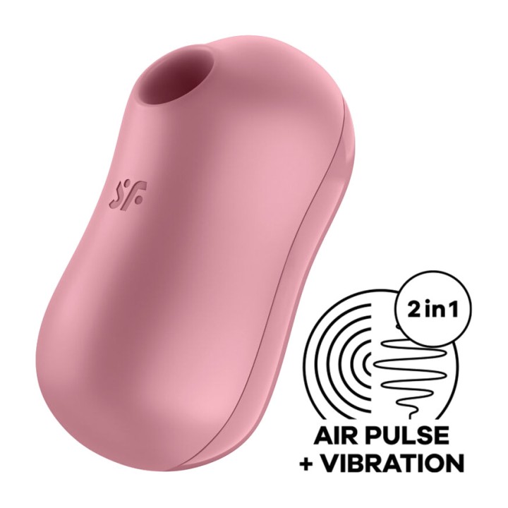 SATISFYER Clitoral vacuum pump with vibration COTTON CANDY