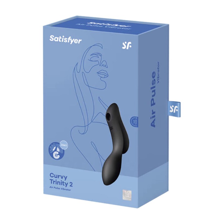 SATISFYER Cliterossucteur met vibratie CURVY TRINITY 2