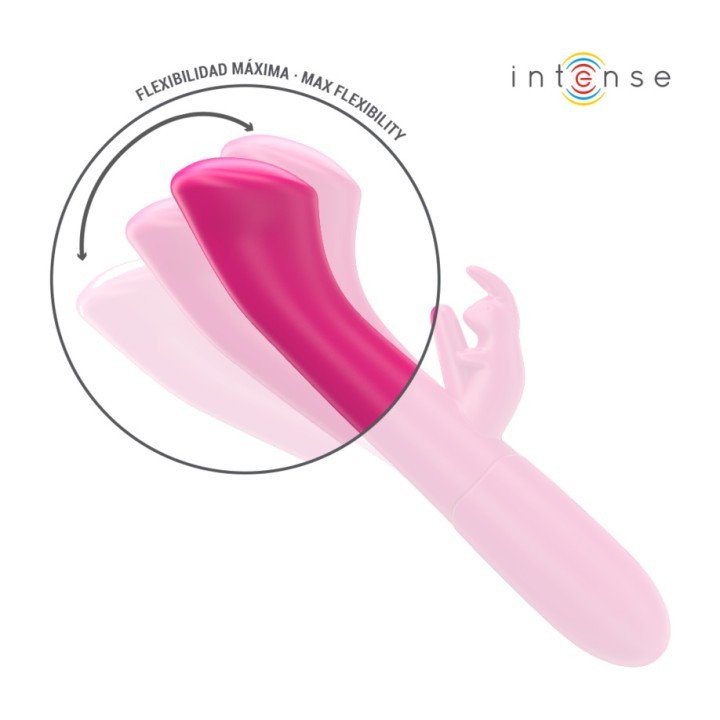 INTENSE Rabbit-vibratør med 10 vibrationer JULIETA 18,6 CM