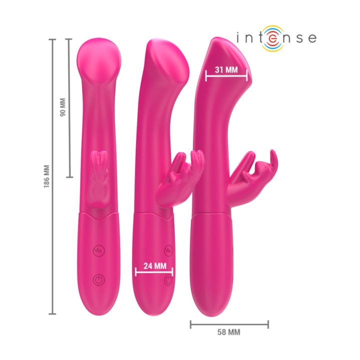 INTENSE Ερεθιστής rabbit με 10 ερεθισμούς JULIETA 18,6 CM