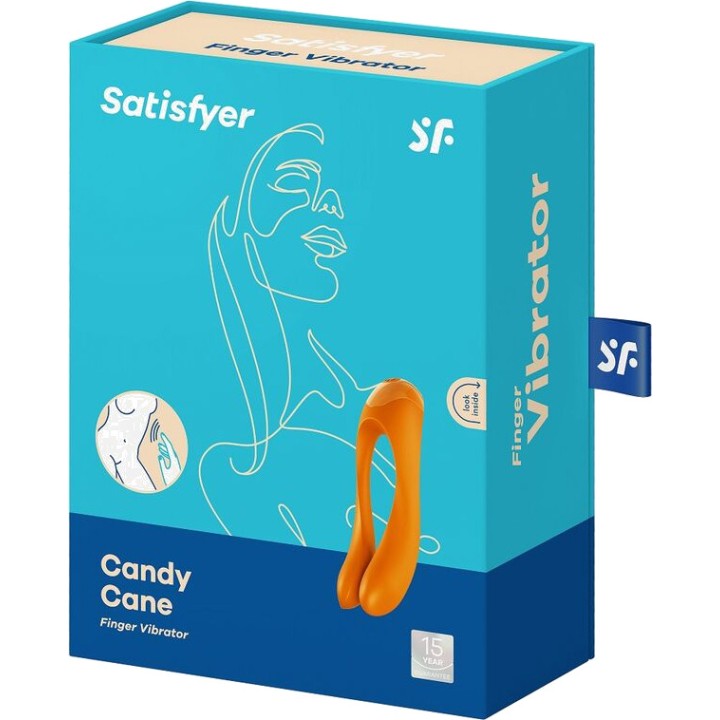 SATISFYER Vibrator de deget CANDY CANE D-228110VAR