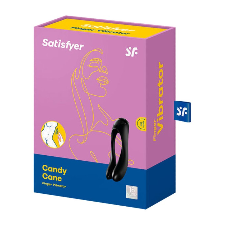 SATISFYER Vibrátor pre prst CANDY CANE D-228110VAR