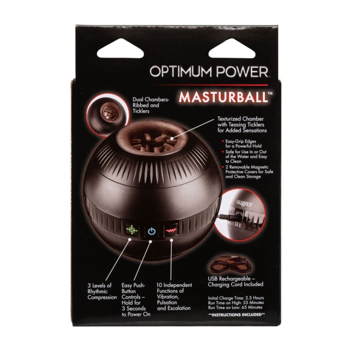 CALEXOTICS Mandeldild med vibration OPTIMUM POWER MASTURBALL