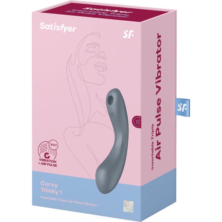 SATISFYER Cliterossucteur met vibratie CURVY TRINITY 1