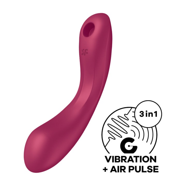 SATISFYER Suctionovací kladka s vibrací CURVY TRINITY 1
