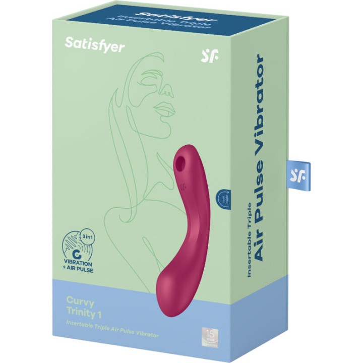 SATISFYER Clitoral vacuum pump with vibration CURVY TRINITY