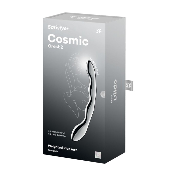 SATISFYER Dildo en acier inoxydable à double usage COSMIC