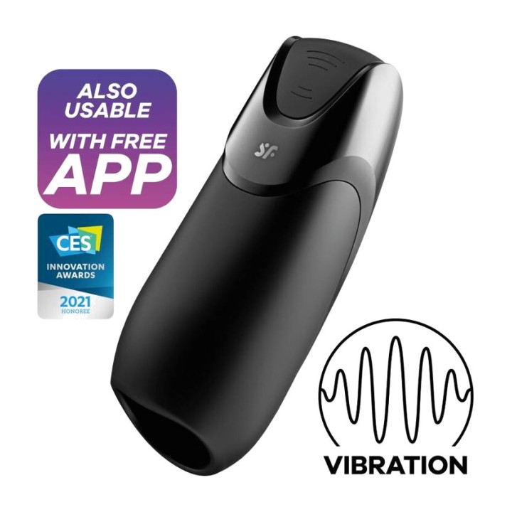 SATISFYER Mužský masturbator s vibráciou MEN VIBRATION+