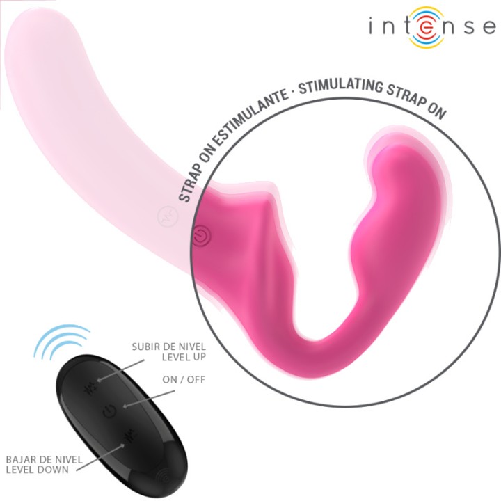 INTENSE Vibrador doble amb control remot AMY 20 CM D-244455