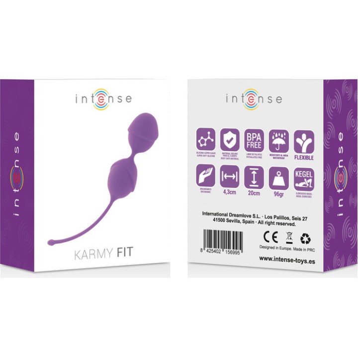 INTENSE Kegel krogli iz silikona KARMY FIT D-216051VAR