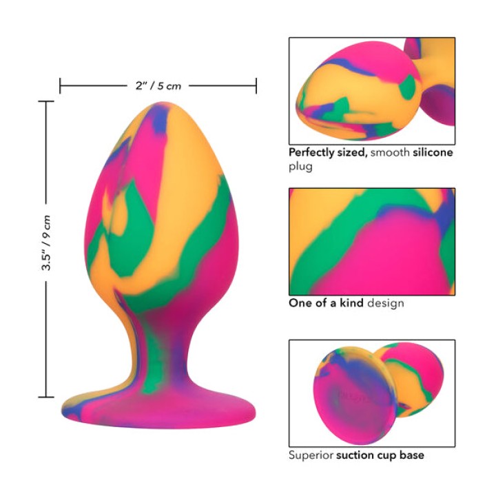 CALEXOTICS Anal plug CHEEKY TIE-DYE D-232202VAR